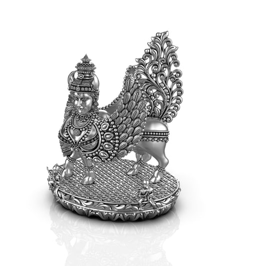 Silver Kaamadhenu Statue