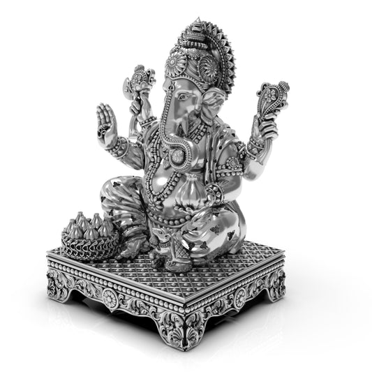 Silver  Ganpati Ji Statue